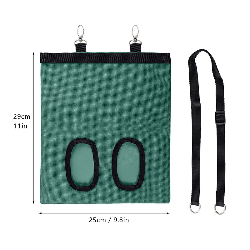 Rabbit Hay Feeder Bag Guinea Pig Rabbit Hay Bag Hanging Feeder Bag for Small Animals Rabbit Guinea Pig Chinchilla Hamsters Army Green Army Green - PawsPlanet Australia