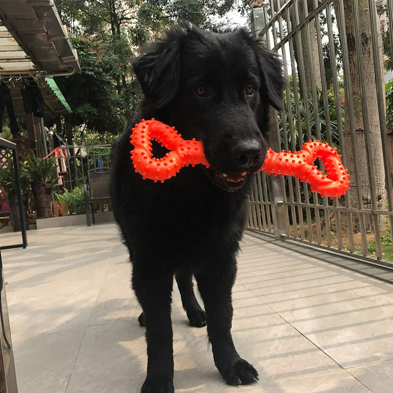 [Australia] - Palmula Dog Toy for Aggressive Chewers,Durable Dog Toy for Changing Teeth for Energetic Dogs Medium Large Dogs orange 