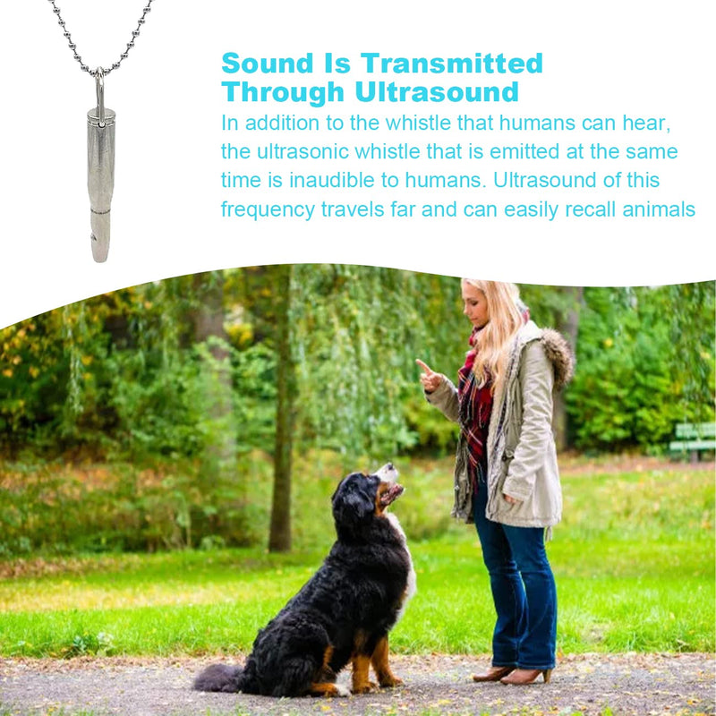 Drawstring Dog Training Whistle Ultrasonic Bullet Shaped Pet Training Whistle Dog Whistles to Stop Barking, Suitable for Dog Training for Dogs, Dog Enthusiasts, Hunters, Police - PawsPlanet Australia