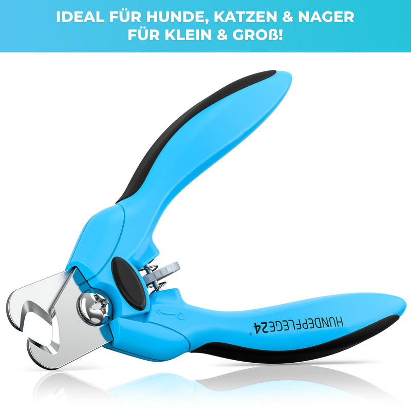 Hundepflege24 claw scissors for dogs and cats - infinitely adjustable 4-8 mm including nail file - extra strong stainless steel blades also for hard claws - dog claw cutters for small and large dogs - PawsPlanet Australia