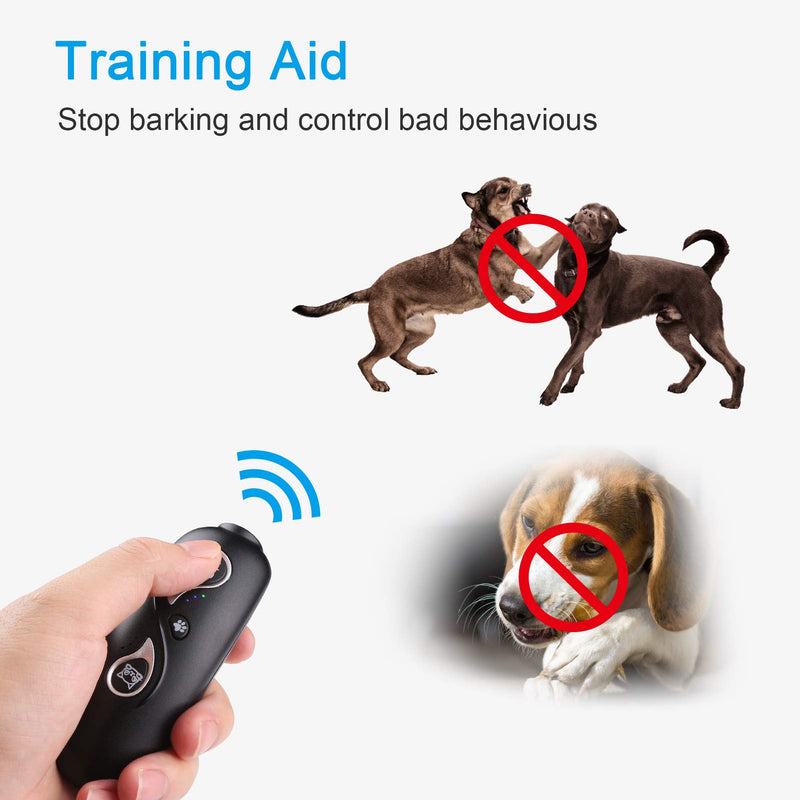 Jayol Anti Barking Device,3 in 1 Dog&Cat Training Aid Adjustable Frequency Ultrasonic Dogs Bark Deterrent and Dot Cats Light Toy,with Led Indicator/Wrist Strap for Indoor Outdoor L - PawsPlanet Australia