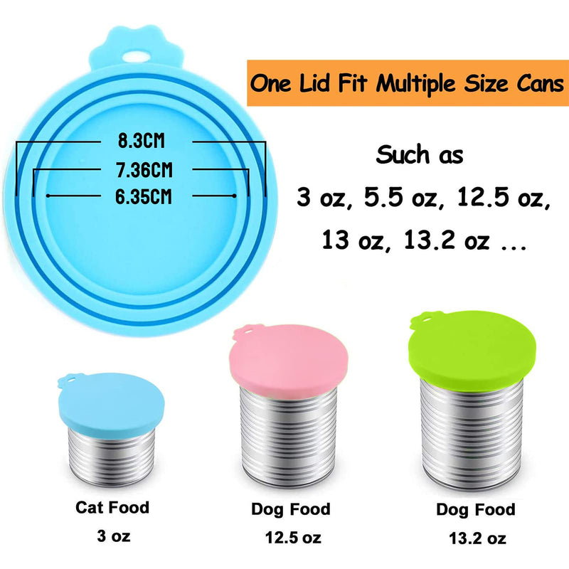 Sunshine smile can lids for tins,Lids for Tins,Pet Food Can Covers,Eco-Friendly Safe Silicone Can Lids,Can Covers for Dogs and Cats,Silicone Pet Can Covers - PawsPlanet Australia