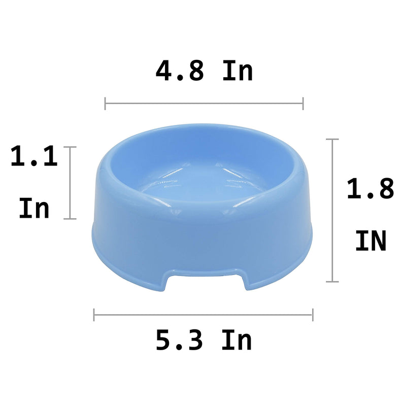 Forest Guys Dog Bowls Cat Bowls Plastic Bowls Blue 4-Pack - PawsPlanet Australia