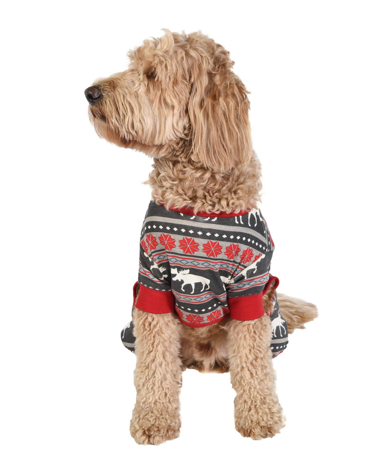 [Australia] - LazyOne Flapjacks, One-Piece Dog Sweater, Matching Family Pajamas for Dogs Small Moose Fair Isle Dog Flapjack Onesie 