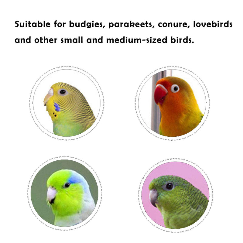 kathson Natural Wood Bird Perch Parakeet Stand Platform Parrot Paw Grinding Sticks Branches Bird Cage Accessories for Budgies Cockatiels Conure Parakeet Lovebirds 7 Pack - PawsPlanet Australia