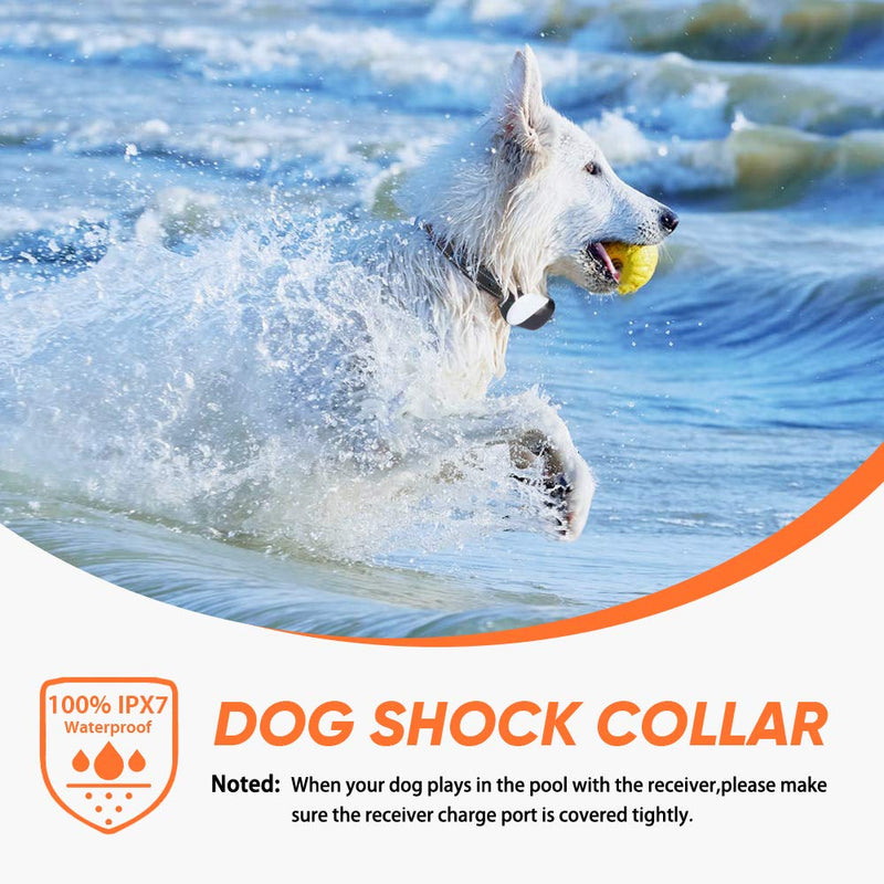 [Australia] - Dog Training Collar with Remote - Dog Shock Collar w/3 Training Modes, Beep, Vibration and Shock, 100% Waterproof Training Collar - Up to 1000Ft Range Remote - Suitable for Small, Medium or Large Dogs For Two Dogs 