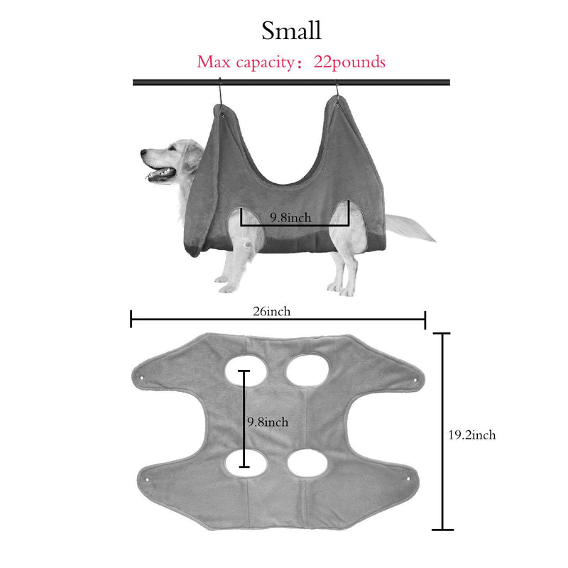 Kandow Dog Hammock,Dog Grooming Harness for Nail Trimming,6 Pcs Pet Grooming Kit Professional Claw Trimmer Set Maximum Capacity Up to 33lbs Small - PawsPlanet Australia