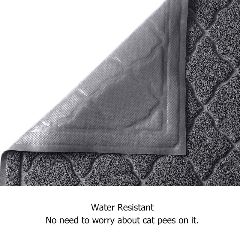 unipaws Cat Litter Trapping Mat, Litter Box Scatter Control Pad, Litter Free Floors and Urine Waterproof, Gentle on Paws, No Phthalate 18.5" x 18.5";18.5" x 7.6" - PawsPlanet Australia