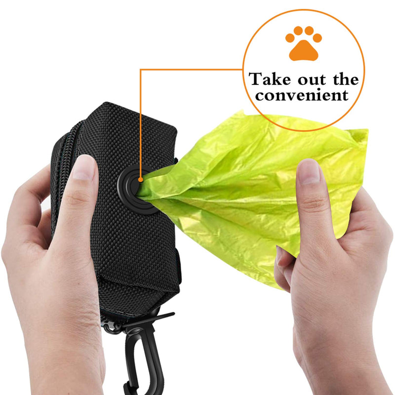 [Australia] - TCIOD 3 Pack Dog Poop Bag Dispenser, Large Capacity Dog Leash Bag Holder, Oxford Cloth Dog Bag Holder, Waste Bag Dispenser Dog Poop Bag Holder for Leash, Fit Walking, Running or Hiking Black 