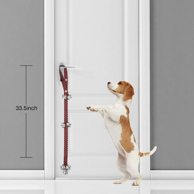 Lidiper 2 Pack Dog Doorbells, Adjustable Dog Potty Training Bells Premium Dog Doorbells Dog Bells 7 Extra Large Loud Door Bells for Potty Training - PawsPlanet Australia