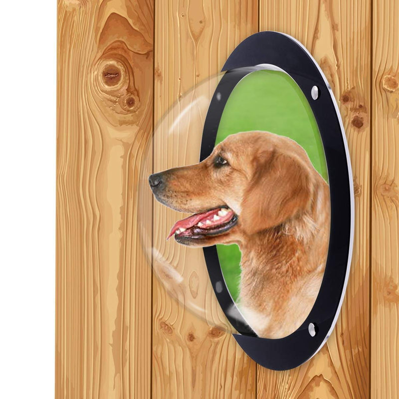 YISUREDA Large Pet Fence Window Dog Cat Bubble Window Dome Safe Window for Dog Cat Pet Peek - PawsPlanet Australia