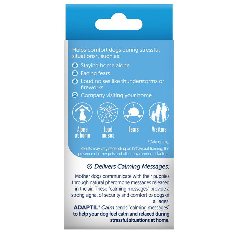 Adaptil Dog Calming Diffuser Refill (1 Pack, 48 ml), Vet Recommended, Reduce Problem Barking, Chewing, Separation Anxiety & More 48ml - PawsPlanet Australia