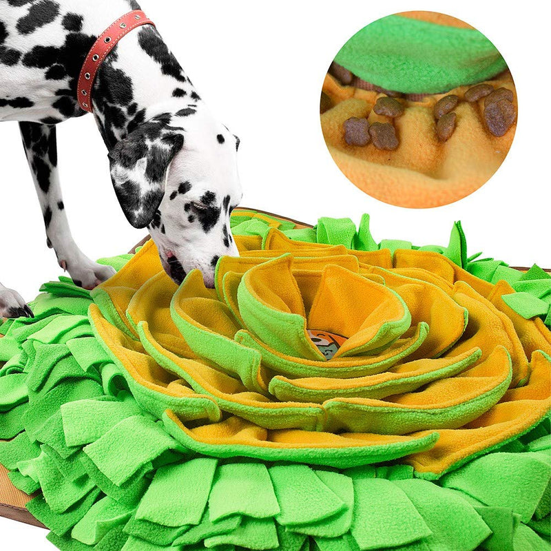 AWOOF Snuffle Mat for Large Dog Puzzle Game Toys Pet Sniffing Feeding Mat Interactive Game, Dog Treat Mat for Boredom Stress Relief Encourages Natural Foraging Skills - PawsPlanet Australia