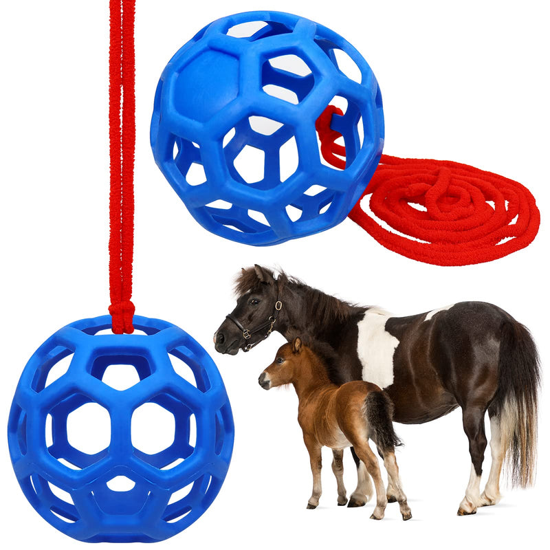 Horse Treat Ball Hay Feeder Holder Hanging Slow Feeding Toy for Goat Sheep Horse Stable Stall Paddock Rest Relieve Stres - PawsPlanet Australia