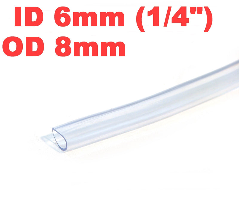 [Australia] - siny ID 1/4" / OD 5/16" 100 Ft 30 Meter PVC Clear Hose Tubing Aquarium Air Tube Pond Garden Water Delivery 