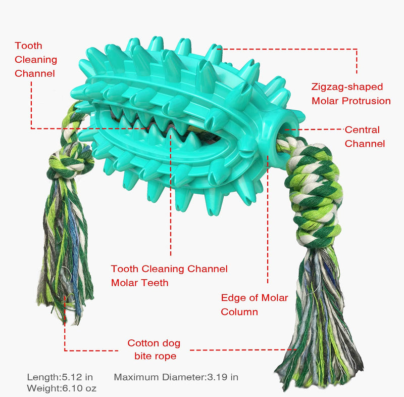 PewinGo Dog Toys Ultra-Durable Chewer-Dog Toothbrush Tough Chew Toys for Boredom Medium Large Dogs, Anti-Bite Interactive Dog Chew Toys For Aggressive - PawsPlanet Australia