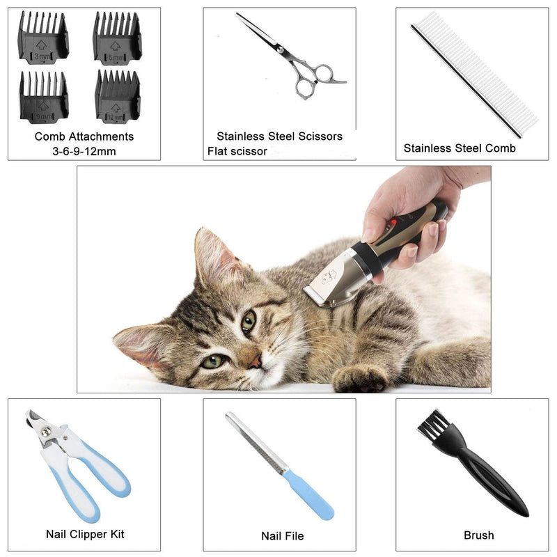 Ceenwes dog clipper quiet rechargeable pet hair clipper - PawsPlanet Australia