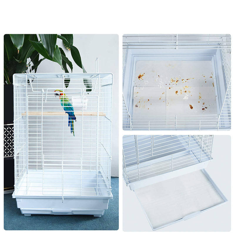 Furpaw Birdcage Disposable Bird Cage Liners Papers, Waterproof Sandpaper for Bird Cages, Budgies Sand Sheets Cage Accessories - About 90-100 Sheets, 7.67 x 7.67 inch 7.67 x 7.67 in - PawsPlanet Australia