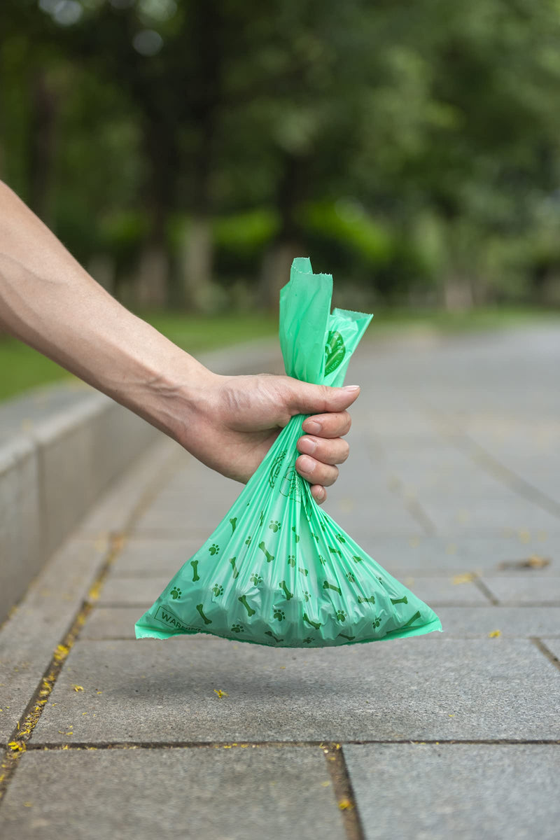 Green Maker 30% Thicker Biodegradable Dog Poop Bags 360 Bags Cornstarch Dog Poop Bags (Green) Green - PawsPlanet Australia