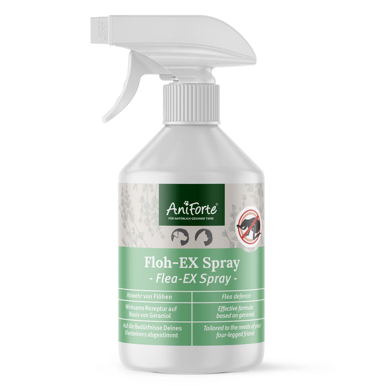 AniForte flea spray for dogs and cats 250 ml - Flea-Ex spray to defend against fleas, flea treatment for parasites and flea infestations, anti-flea treatment with geraniol and natural oils - PawsPlanet Australia