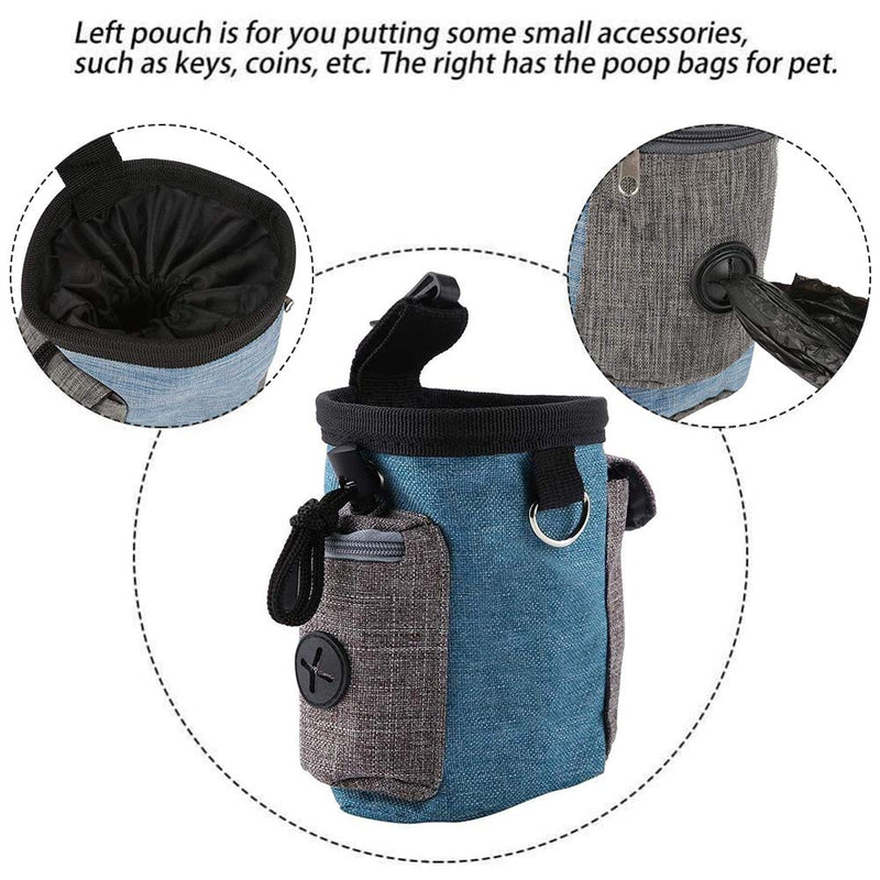 NALCY Dog Training Bag, Dog Treat Bag, Portable Puppy Treat Bag with Poop Bag Dispenser Adjustable Portable Outdoor Pouch - PawsPlanet Australia