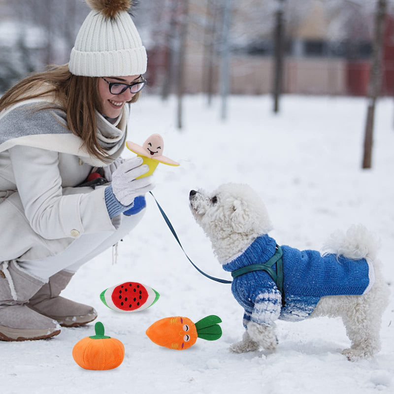 14 Pack Puppy Toys,Dog Squeaky Toys,Small Dog Interactive Teething Plush Soft Chew Toy,Fruit Vegetable Animals Interacting Pet Teddy Toy, Dog Companion Puppy Accessories for Puppies Small Medium Dogs 14 Pack - PawsPlanet Australia