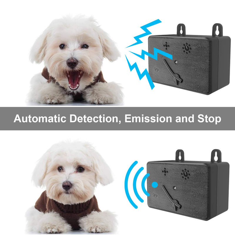 XIAXUE Anti-Bark Control Device, Ultrasonic Dog Bark Deterrent, Mini Sonic Anti-bark Repellent Silencer Up to 50 FT Range, No Bark Stop Barking Training Control Device for Dogs (Black) black - PawsPlanet Australia