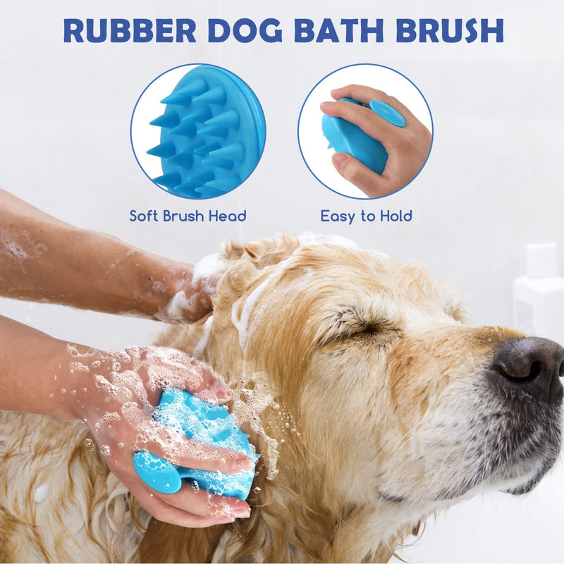 Petbobi Dog Bathing Tether with Suction Cup, Dog Grooming Tub Restraint Including Silicone Suction Cup + Adjustable Collar Dog Leash + Soft Bath Brush for Fixed Dogs During Pet Shower and Grooming - PawsPlanet Australia