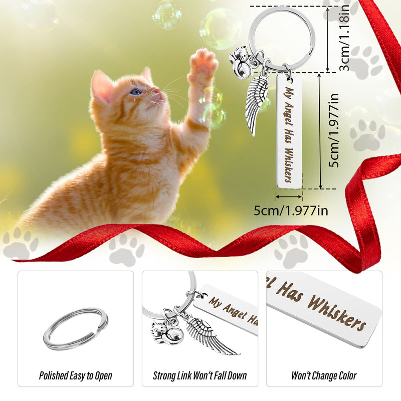Cobee Cat Memorial Gift Keychain, Loss of Pet Key Chain Pet Loss Sympathy Gifts for Cat Pet Lover Women Men - PawsPlanet Australia