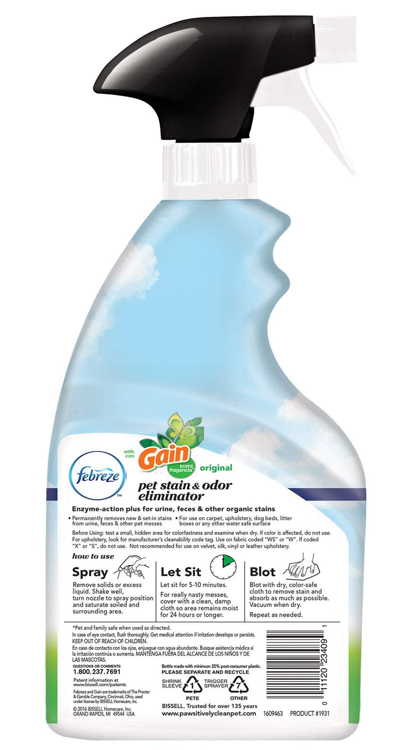 [Australia] - Bissell Pawsitively Clean with Gain & Febreze Pet Stain & Odor Eliminator 32 FZ 