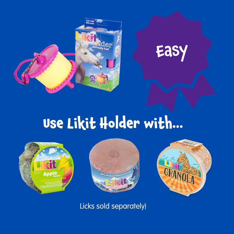 Likit Holder - Glitter Pink Clear, Unisex, LIK0210 - PawsPlanet Australia