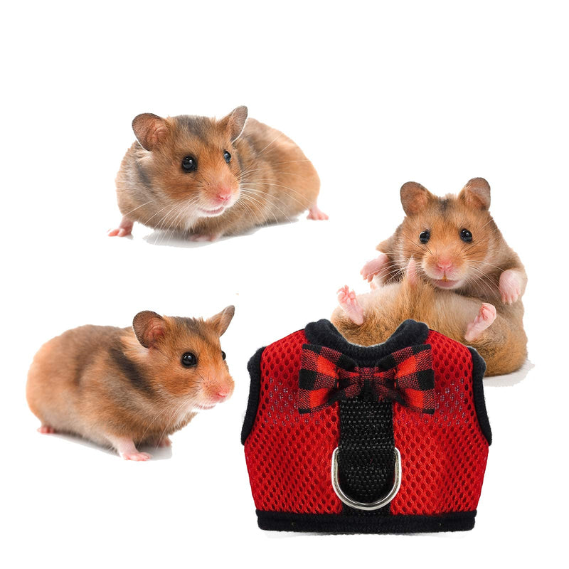 4 Pack Hamster Mesh Chest Strap Small Animals Harness and Leash Traction Rope Guinea Pig Harness and Leash Fashion Hamster Supplies Funny Litter Pet Supplies Walk Pet Comfort Padded Vest - PawsPlanet Australia