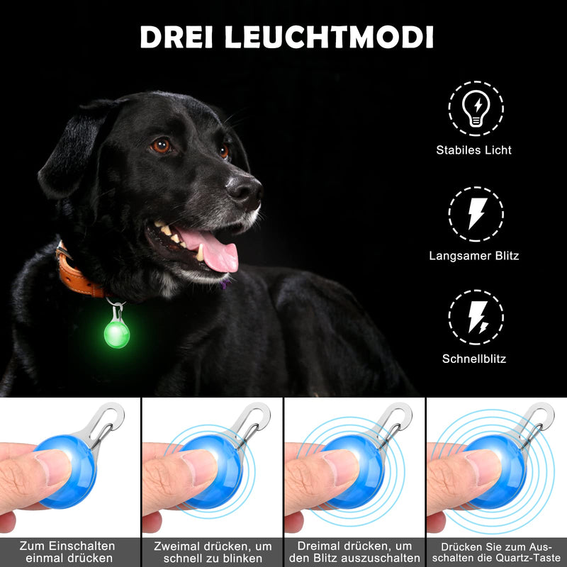 Faburo 6pcs Dog Light Tag Safety Clip-On LED Light 3 Flashing Modes - PawsPlanet Australia