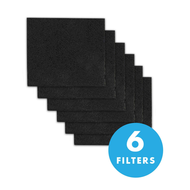 6-Piece Litter Box Filters for Hooded Cat Litter Box – Activated Charcoal Filters Eliminate up to 99% of Litter Box Odors – 6 Inch x 6.5 Inch Trimmable Pads - PawsPlanet Australia