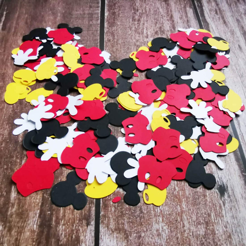 HEETON Mickey Confetti Boy Baby Shower Mouse Theme Party First Birthday Supplies Decorations Table Decor Photo Booth Props (200 pcs) - PawsPlanet Australia