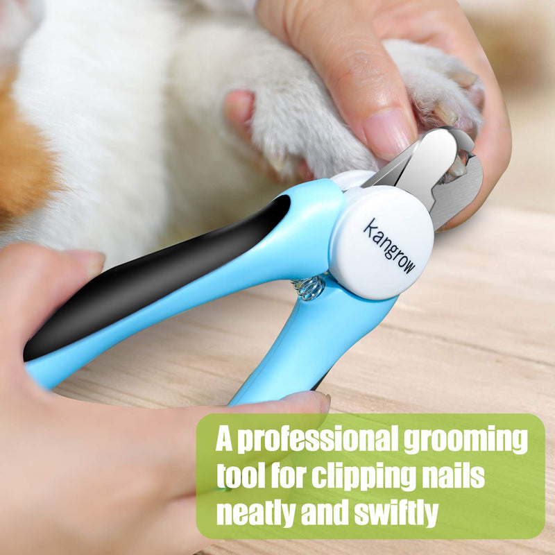 Kangrow Cat Claw Clippers - Nail Trimmer for Dog - Toenail Clipper for Dogs and Cats - with Sharp Blades, Safety Guard and Free Nails File - PawsPlanet Australia