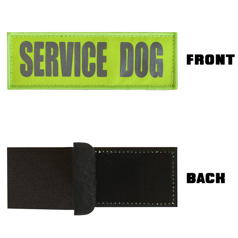 14er Tactical Reflective Service Dog Patches (9-Pack) | Hook & Loop, 6” x 2” Embroidery & High Visibility | Perfect for Harness, Vest, Collar, Leash, in Training, Do Not Pet Regular - PawsPlanet Australia