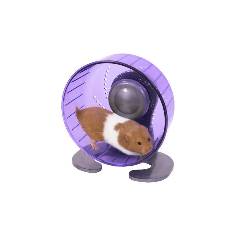 Rosewood Pico Exercise Wheel for Hamsters with Stand, Purple - PawsPlanet Australia