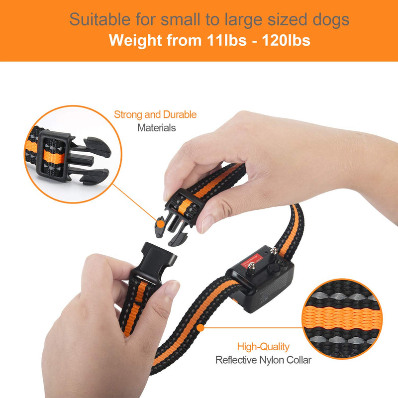 [Australia] - NinjaDog Anti Bark Collar 2020 Rechargeable & Waterproof Dog Bark Collar with Beep Vibration and Harmless Shock, 5 Sensitivity - Stop Barking Training Collars for Small Medium Large Dogs 