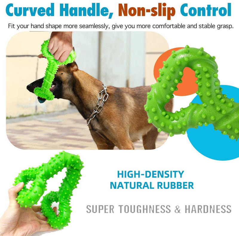 Dog Toys for Aggressive Chewers Large Breed Indestructible, Tough Dog Chew Toys, Safe Durable Dog Bones for Large Dogs, Puppy Toys for Teething, Interactive Dog Toys Large Breed Not Easily Torn Bone Chew Toy-Green - PawsPlanet Australia