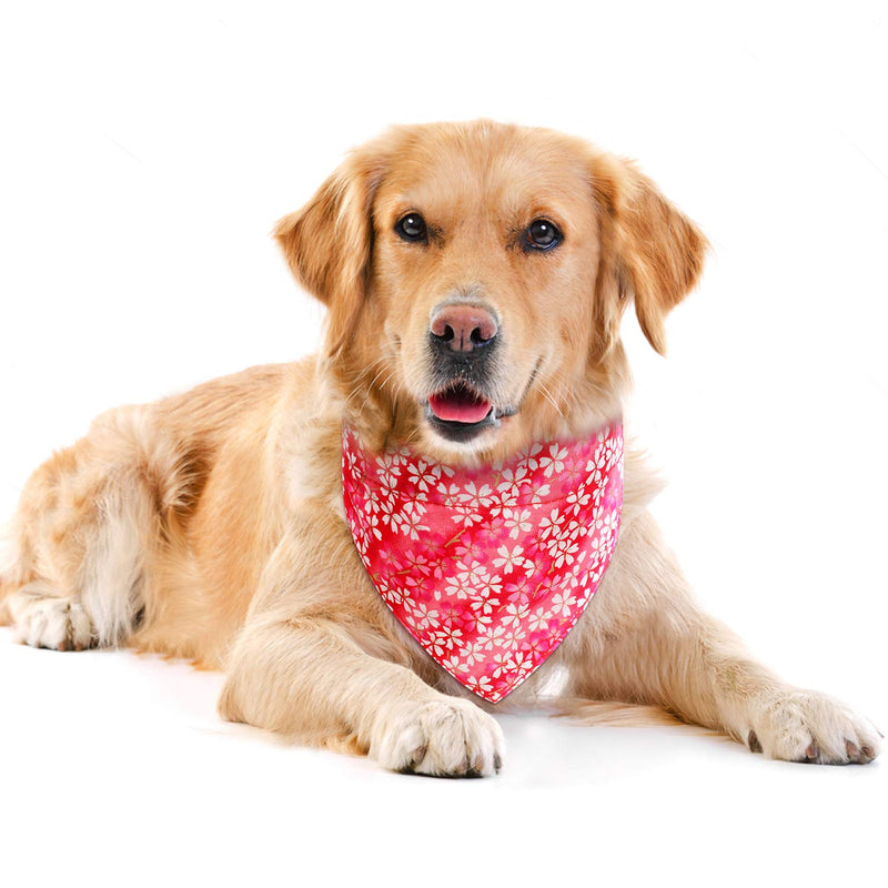 [Australia] - Vaburs Dog Bandana Collar and Dog Bowtie Collar, Adjustable Dog Collar with Bandana and Bowtie for Small Medium Large Dogs Detachable x-small red 