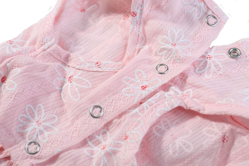 [Australia] - Lanyarco Daisy Floral Cat Dress Tutu Pet Clothes S Pink 