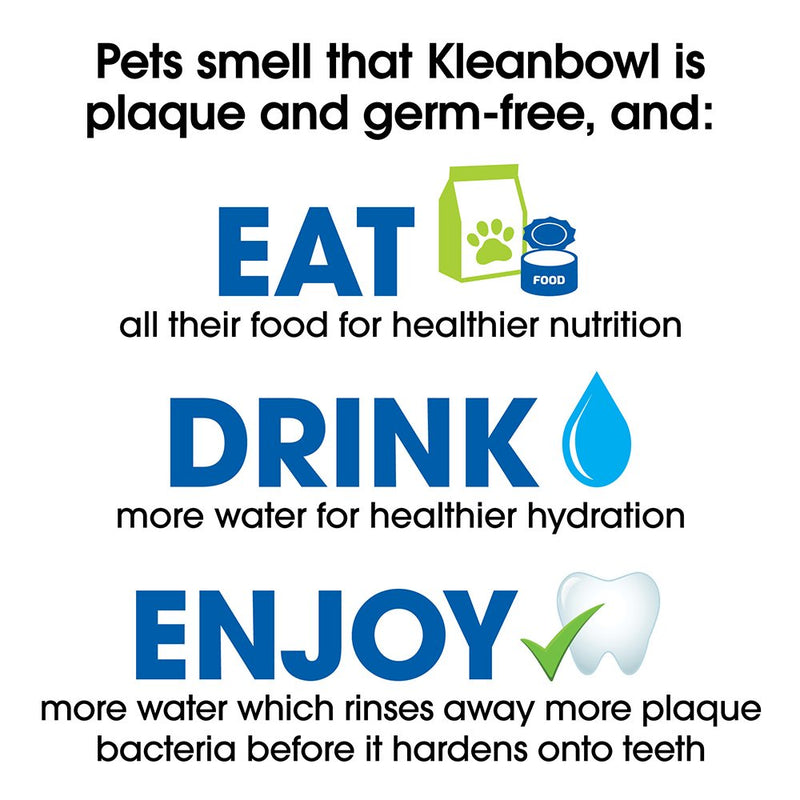 [Australia] - Kinn Kleanbowl Nourish Pet Refill Food & Water Bowls for Dogs & Cats 8 ounce (1 cup) 