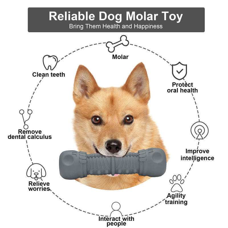 Dog Toys for Aggressive Chewers Large Breed, Indestructible Dog Chew Toy, Squeaky Dog Toys is Made of Safe Milk-Flavored Rubber - PawsPlanet Australia
