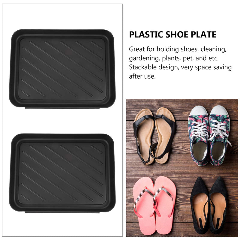 Garneck Boot Tray for Heavy Duty Floor Protection, Plastic Boot Tray Heavy Duty Shoe Mat Trays Dog Cat Bowl Mats, Dog Bowl Mat, Waterproof Trays for Indoor and Outdoor Floor Protection - PawsPlanet Australia