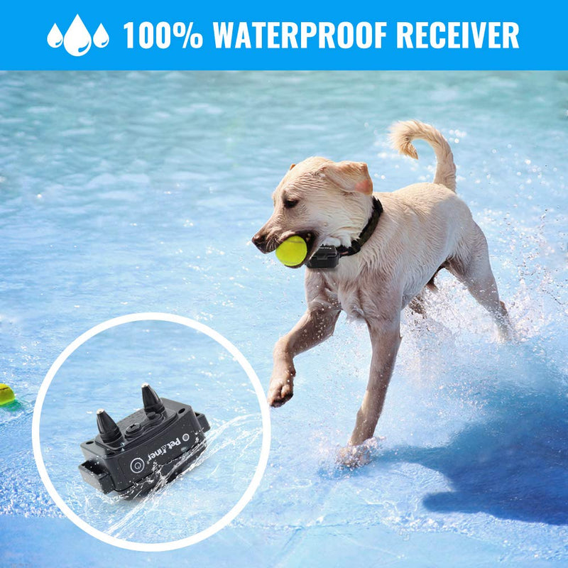 [Australia] - Petrainer 620 Waterproof Dog Training Collar Rechargeable Dog Shock Collar with Remote 1000ft with Beep Vibrating Electric Shock Collar for Dogs (10-100lbs) 