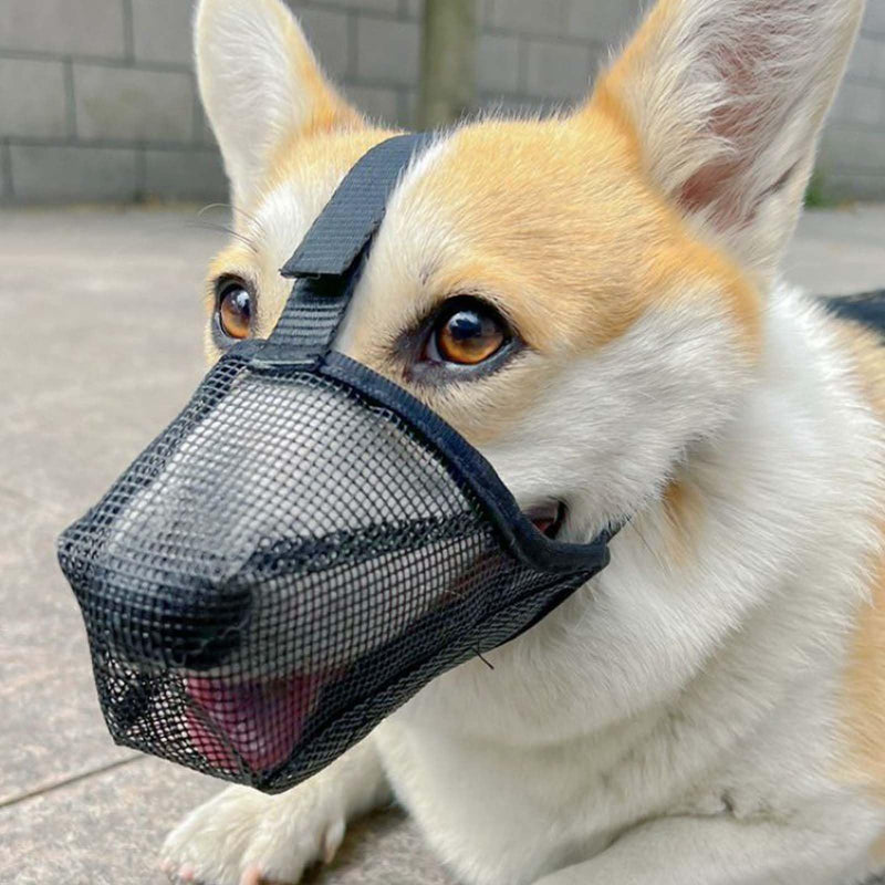Muzzle, Muzzle for Large Dogs, Dog Muzzle Soft and Comfortable Soft Adjustable Mesh Muzzles, Breathable Pet Mask Dog Training for Small Medium Large Dogs - PawsPlanet Australia