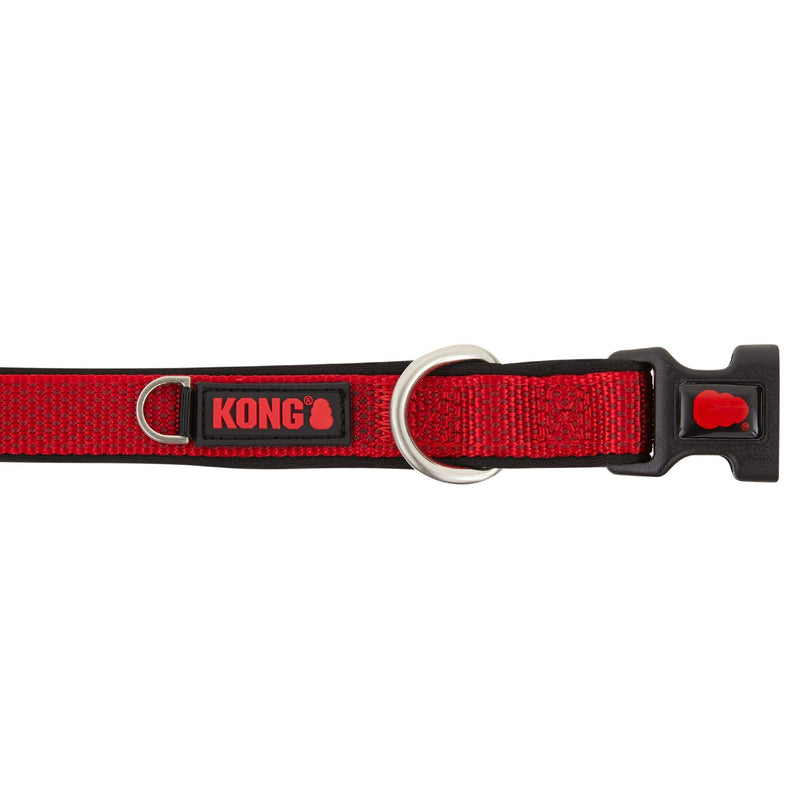 [Australia] - KONG Comfort Neoprene Padded Dog Collar Offered by Barker Brands Inc. Large Red 