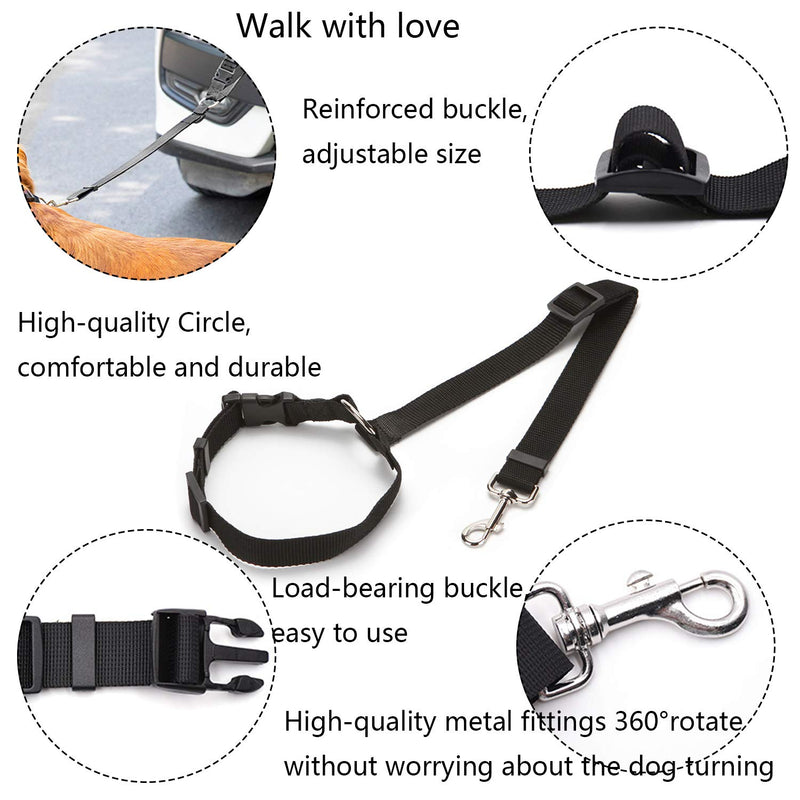 NEPAK 5Packs Adjustable Harness Belts, Pet Leash, Restraint Clip Belts For Travel, Pet Car Seat Belt,Heavy Duty Nylon Seatbelts,Retractable safety belt for dogs in Vehicle Travel Daily Use - PawsPlanet Australia