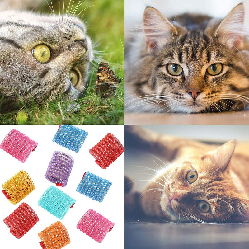 MZSM Colorful Spring Cat Toys,10pcs Cat Toys, Kitten Teething Toys Colorful and Interactive Telescopic Funny Cat Jumping Toy Flexible & Coil Spiral Springs Kitten Chew Toys to Kill Time and Keep Fit - PawsPlanet Australia